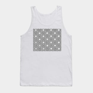 Black and white celtic weave Tank Top